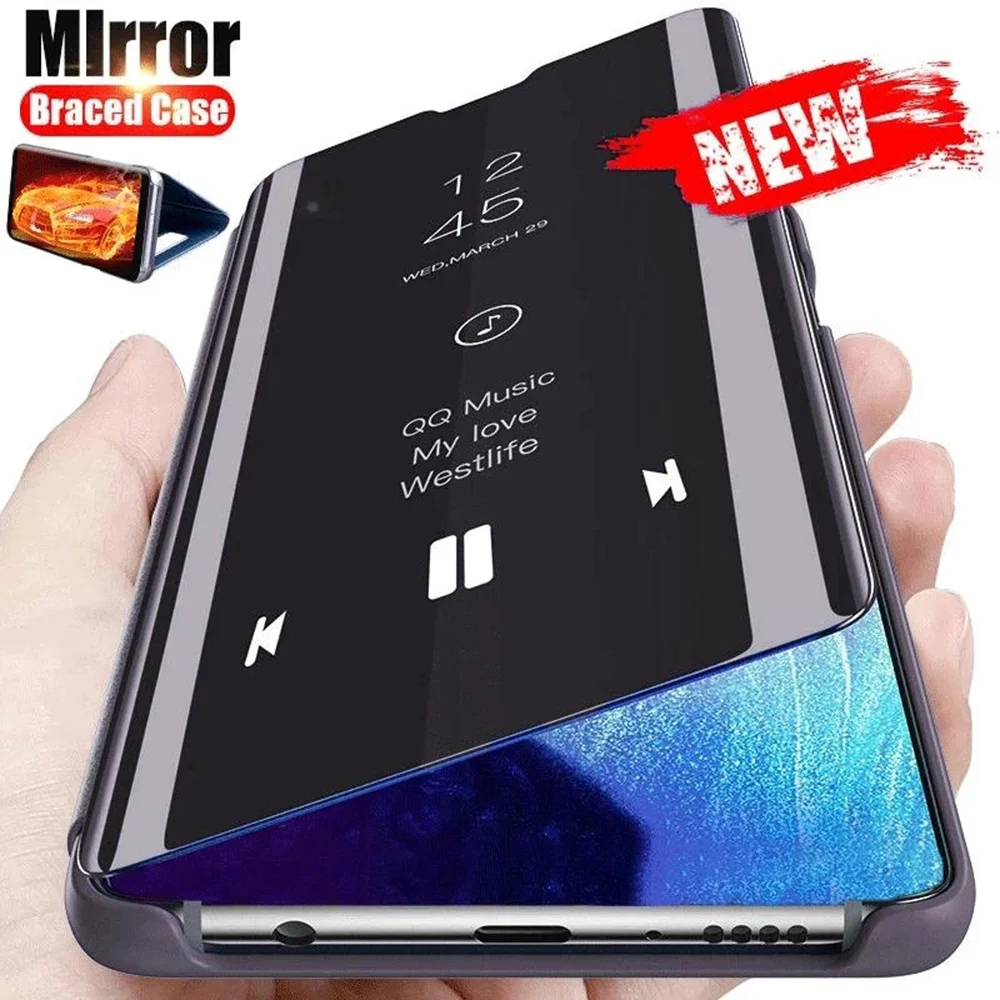 Smart Mirror Flip Case with Magnetic Vertical Stand