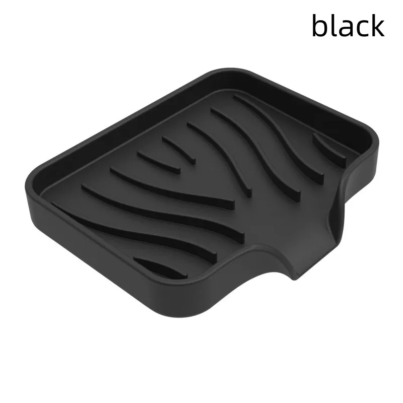 Silicone Soap Box Japanese Bathroom Draining Rack Hole-free Soap Box