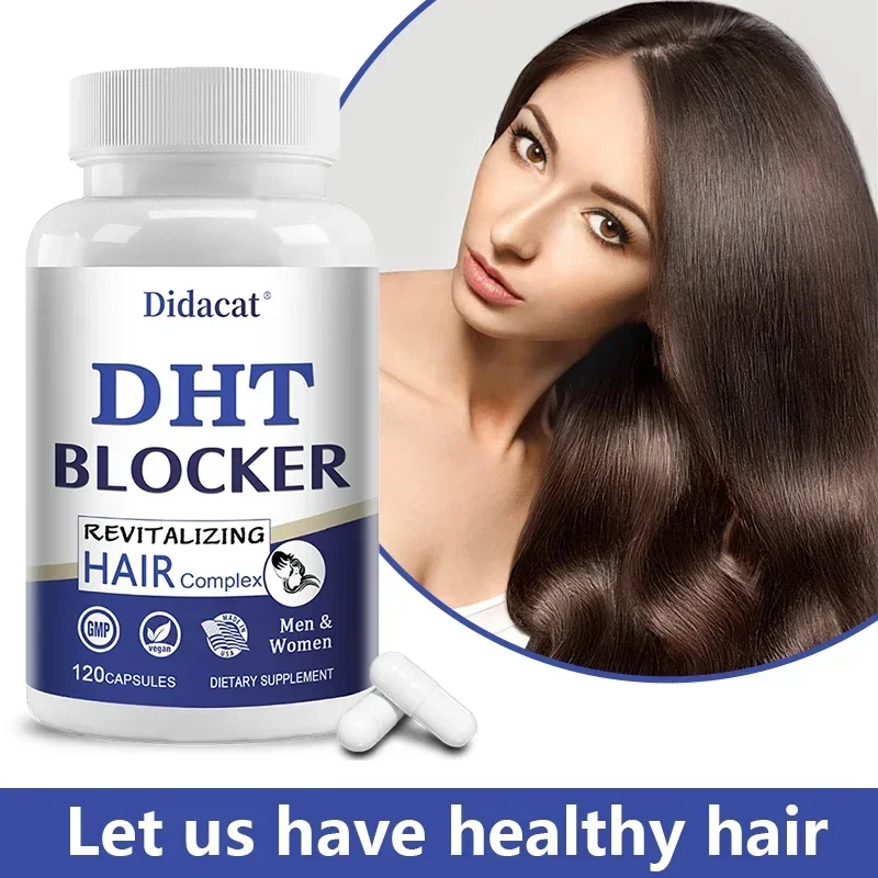 Reduces Prostate Inflammation DHT Blockers Promote Hair Growth,Hair Loss,Thinning Hair in Men-Saw Palmetto Prostate Supplement