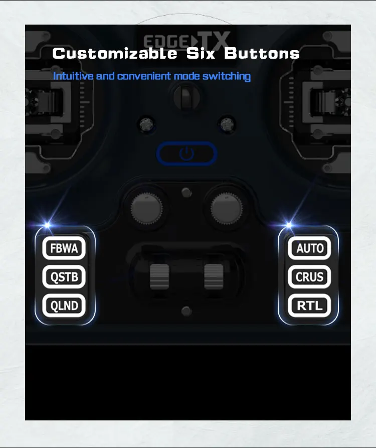 Jumper T20 T20S Transmitter, Customizable Six E Buttons FBWA AUTO QSTB CRUS Q