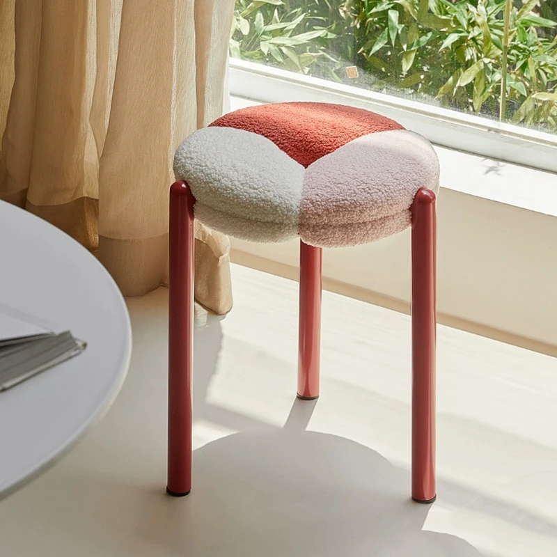 nordic-furniture-clover-stool-bedroom-makeup-stool-creative-dining-bench-office-learning-seat-stacked-stool-home-accessories