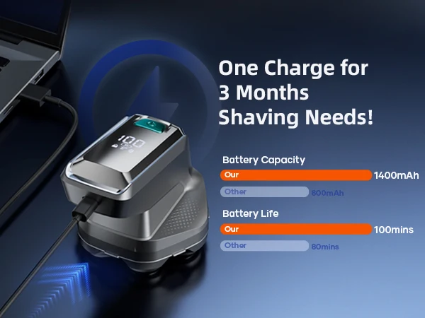Kensen Electric Shaver For Men 7d Floating Head Waterproof Usb-c_voghion.com