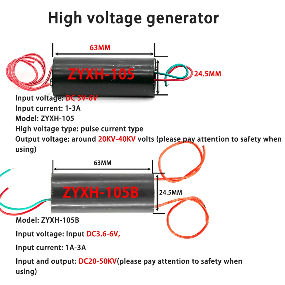 Trasformatore Alta Tensione 400KV DC 3V-6V - Modulo Step-Up Per Esperimenti Scientifici - Foto 3