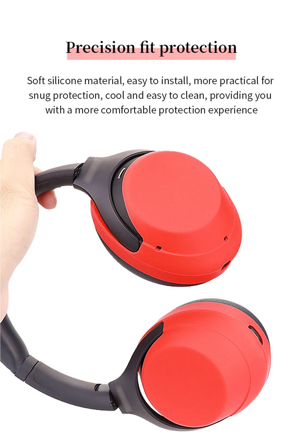 Quality Headphone Cover for Sony WH-1000XM4 Earphone Silicone Protective Case 1000XM4 Headset Headbeam Protector Sleeve