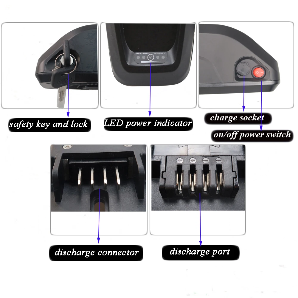 48V 10.4Ah E-Bike Lithium Battery for GoPowerBike GoCity GoCruiser GoEagle GoSpeed GoCargo GoVelo GoFalcon GoExpress V2 Ebike