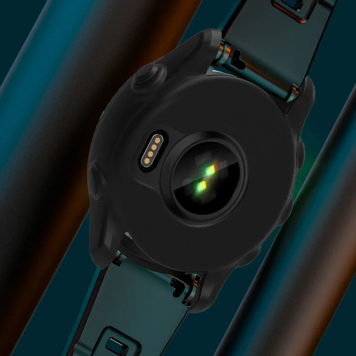 Weiche Silikon-Schutzhülle für Garmin Forerunner 255 265, Schutzschale, Rahmen, Stoßstangenabdeckung – Detail 5