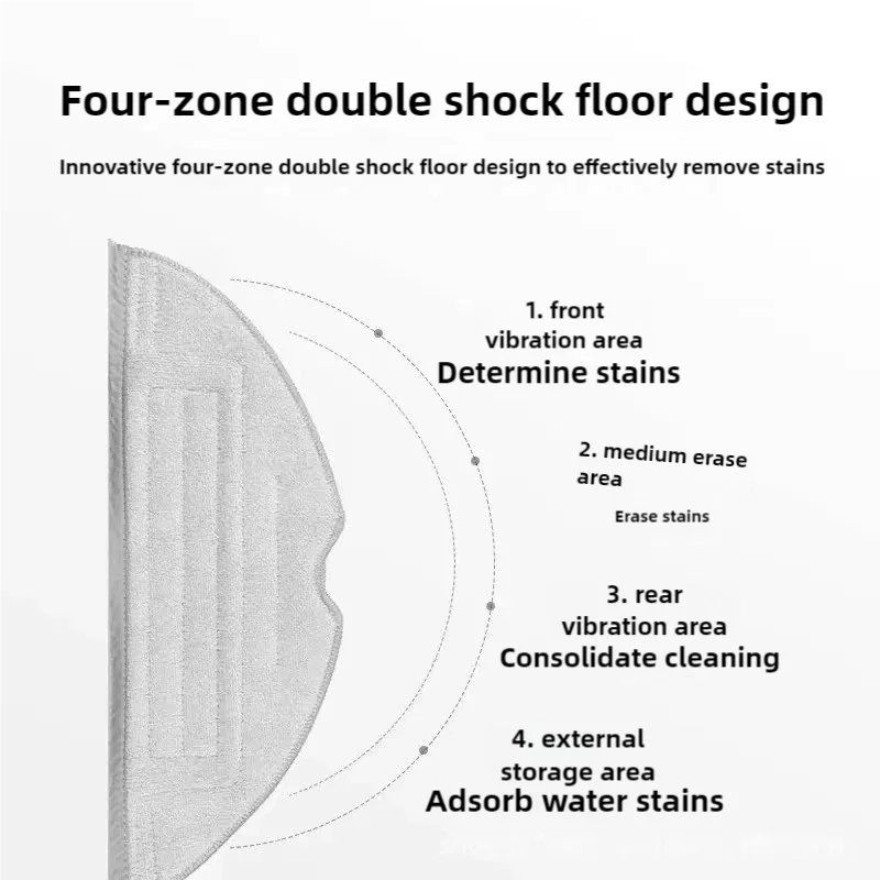 Ultra-Effective Double Vibration Mop Pads for Roborock Vacuum Cleaner Robot