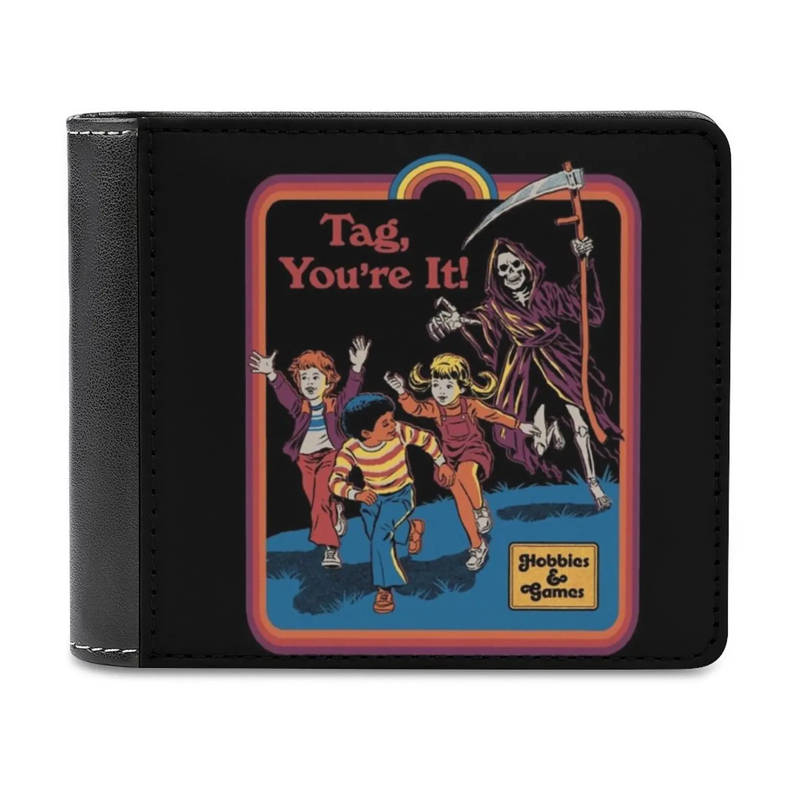 

Мужской бумажник Tag you's It, кошельки, новый дизайн, долларовая цена, топ, мужской кожаный бумажник, ретро, винтажный, ужасный, смешной, темный юмор