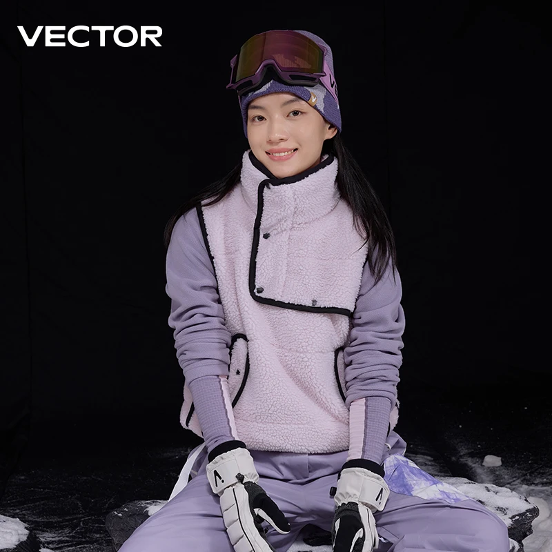 VECTOR Lamb Wool and Cotton Vest Skin Friendly Heat Gathering Lightweight and Temperature Locking Indoor Outdoor Skiing