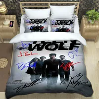 Teen Wolf Printed Bedding Sets exquisite bed supplies set duvet cover bed comforter set bedding set luxury birthday gift 1