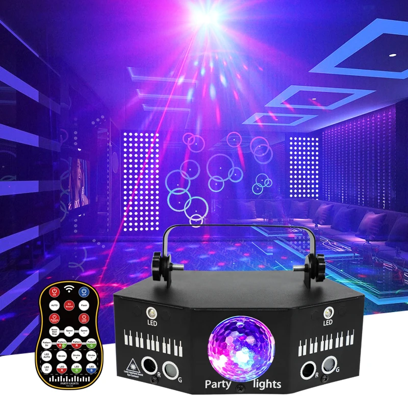 Birthday Holiday Events Party Decorations RGBW 9 Eyes DJ Led Beam Disco Lighting Stage Laser sound activated party lights