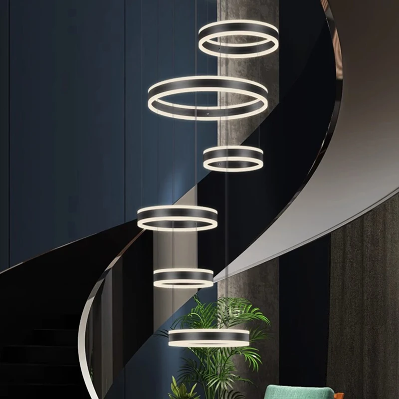

Modern Stair chandelier Nordic light luxury simple Ceiling lamps hanging light led chandeliers for the living room indoor light
