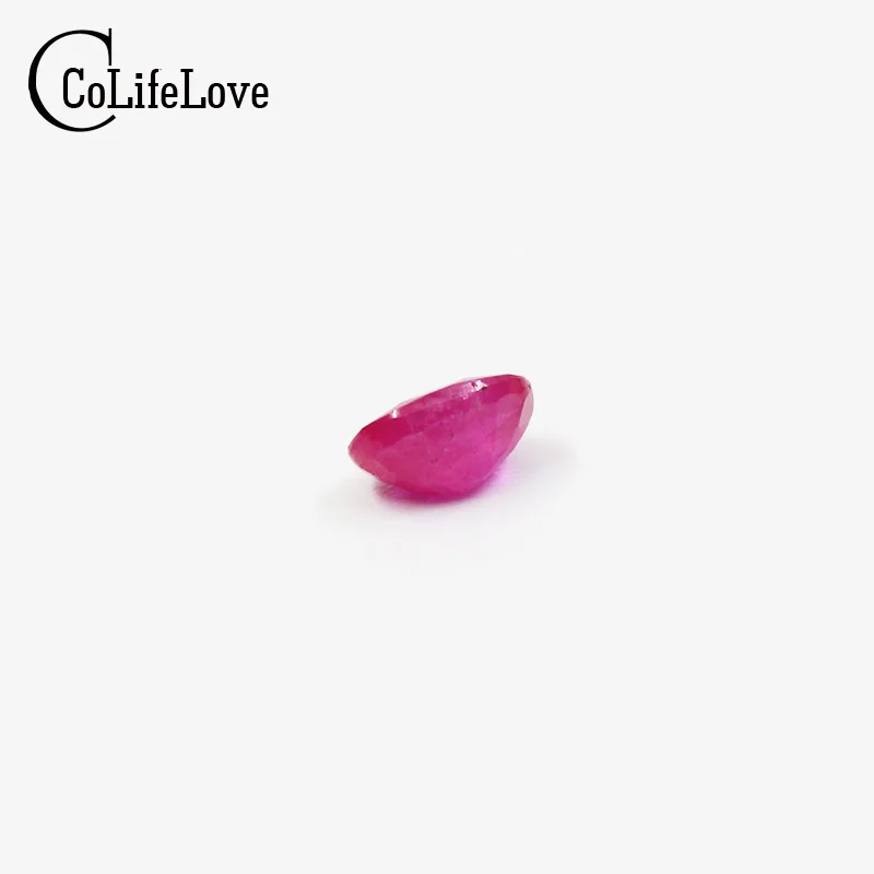 100% Natural Ruby Loose Gemstone 4mm*6mm 0.4ct Oval Cut Genuine Ruby Loose Gemstone