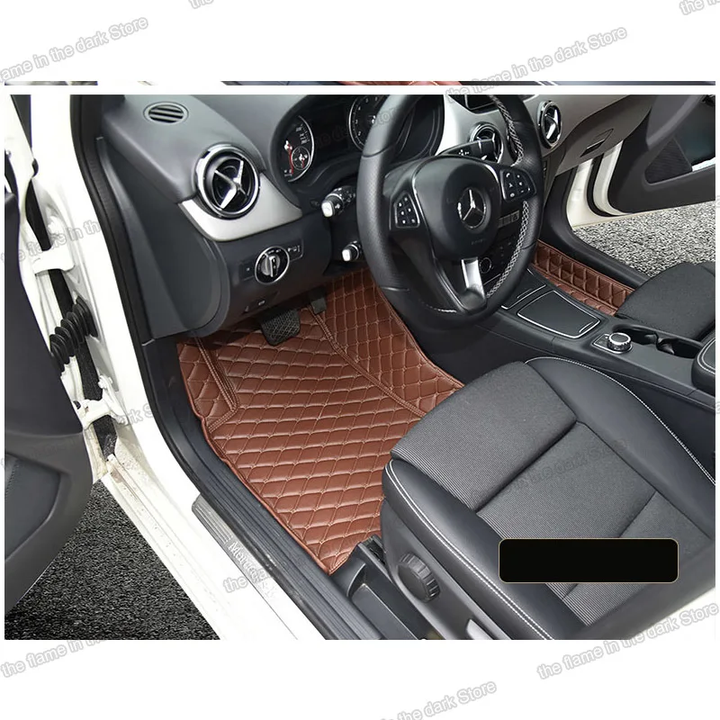 

lsrtw2017 leather car floor mats for mercedes benz b class B180 b200 b260 2011 2012 2013 2014 2015 2016 2017 2018 w246 carpet