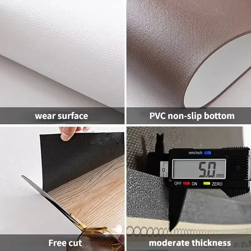 Waterproof Sunscreen Balcony Floor Mat Plant Print Pvc Leather Foot Mats Home Decoration Carpet Non-slip Washable Rug Ковер 러그 6