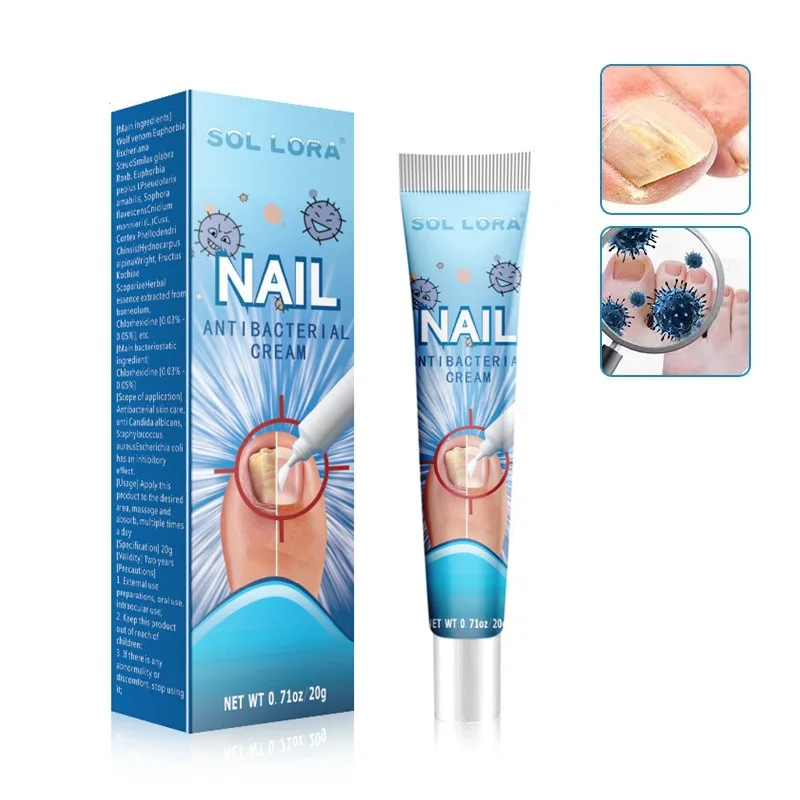 Corded Nail Fungal Lamp Treatment Device Repair Toenail Fingernail Fungus Treat Onychomycosis Laser Nails With Toe Care Cream