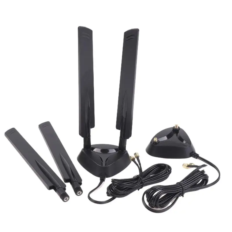 WiFi6 WiFi7 2.4G/5.8G/6G 밴드 외부 안테나 12dbi 블루투스 라우터 안테나 RP-SMA 블루투스 라우터 안테나