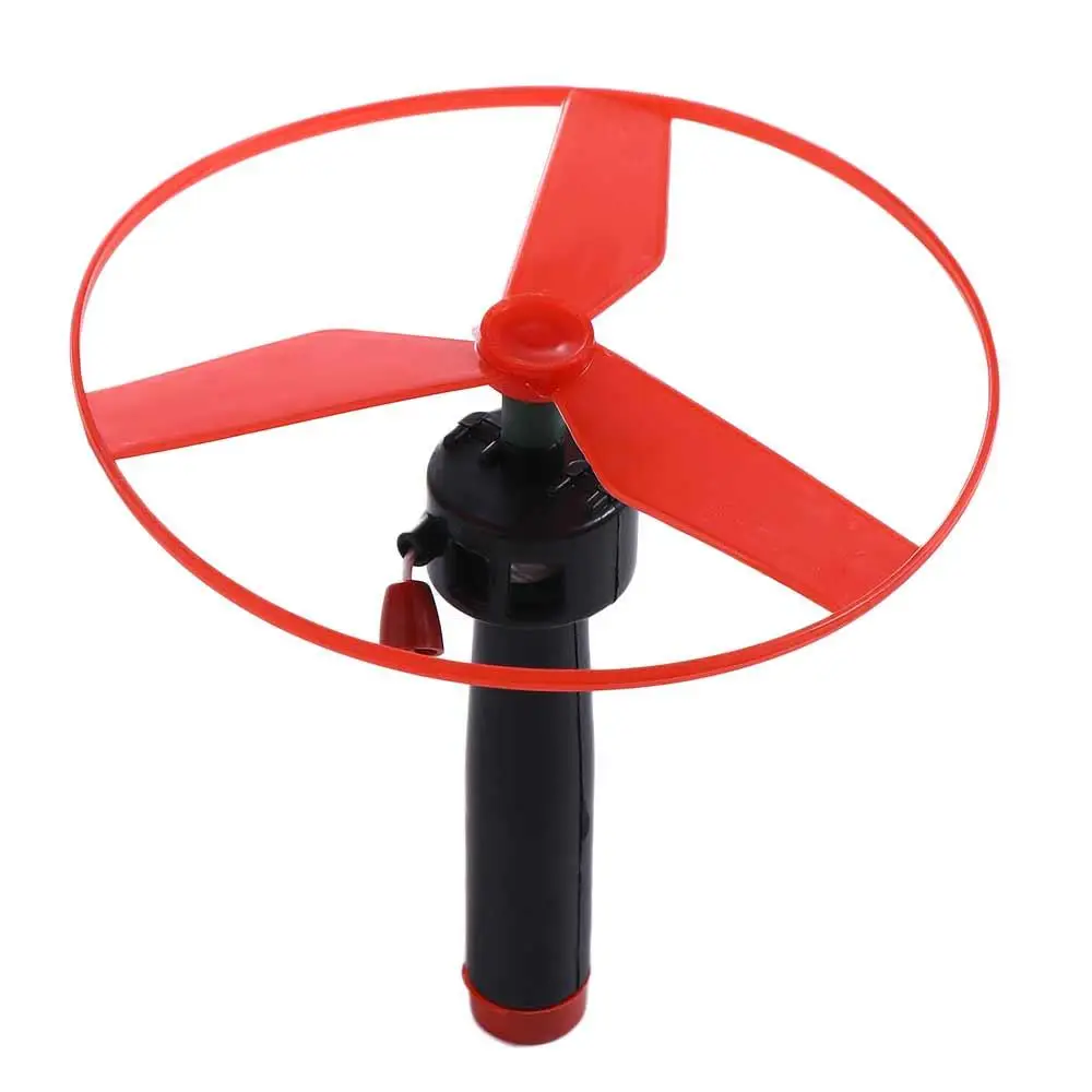 Kids Pull String Disc Propeller Helicopter Outdoor Toys Fun Game Sports Flying Spin Top Children Development Toy_voghion.com