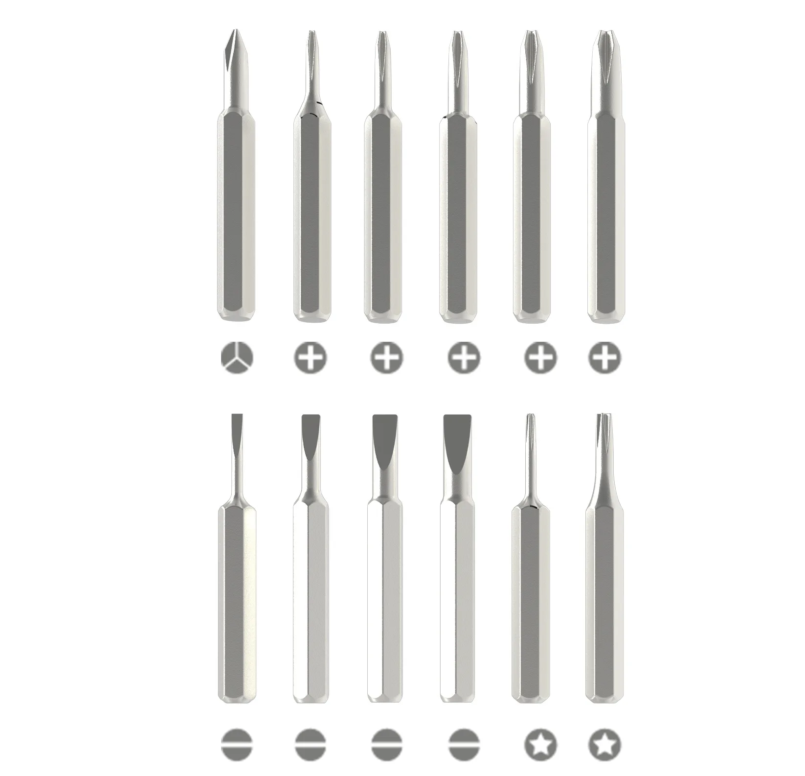 Magnetic Chrome Vanadium Steel 25 in 1 Screwdriver Set for Phone PC Repair