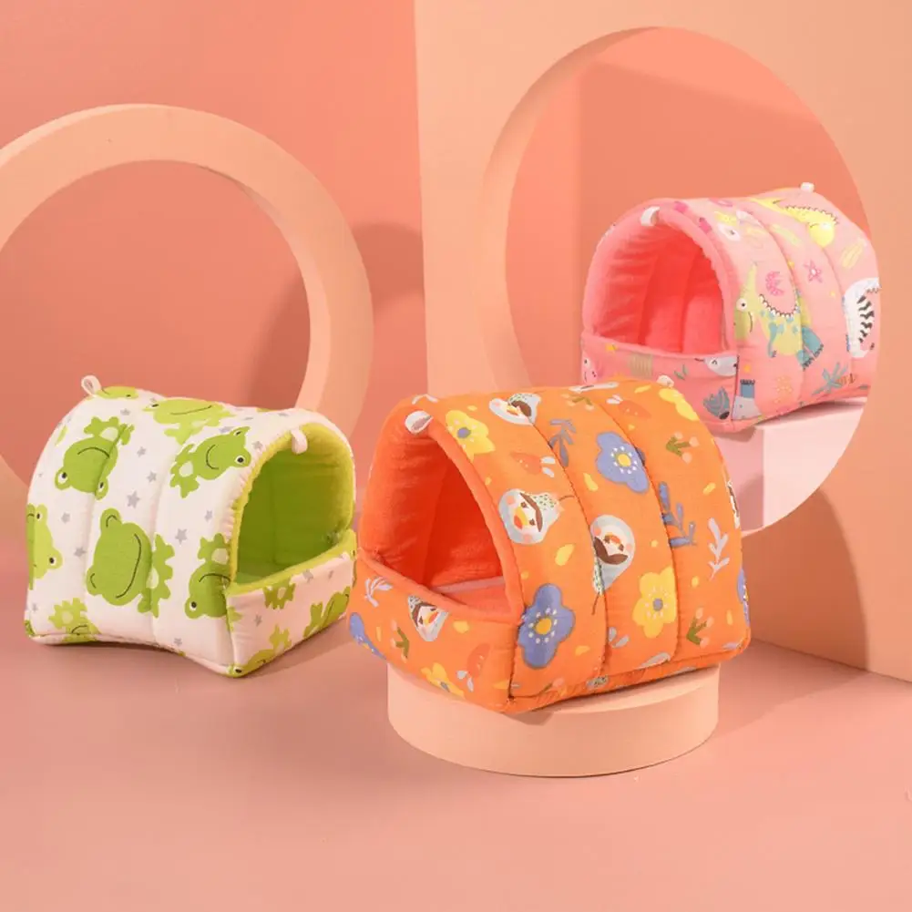 Hamster House Guinea Pig Nest Small Animal Sleeping Bed Winter Warm Cotton Mat Soft Accessories For Rodent/Guinea Pig/Rat