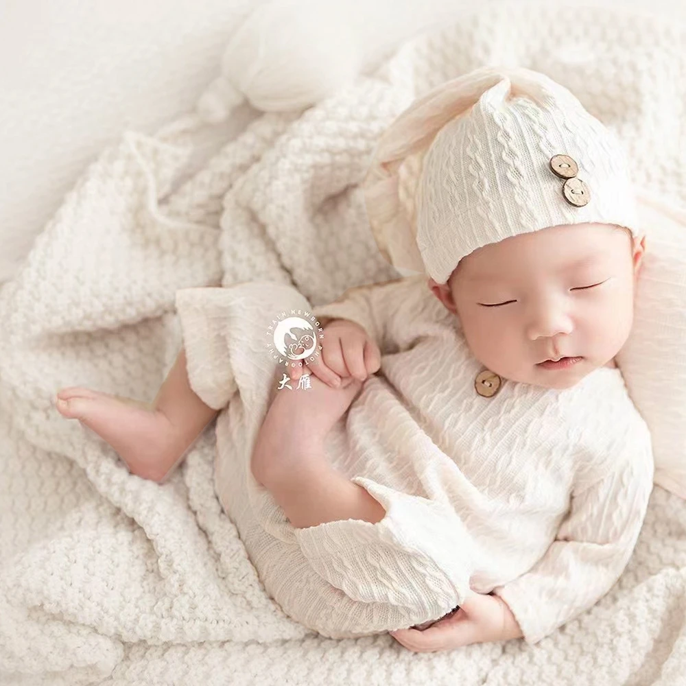 Knitted Baby Blanket with Tassels Newborn Photography Props Knit Throw Fringe Soft Blanket for Baby Accessories Newborn Backdrop 5
