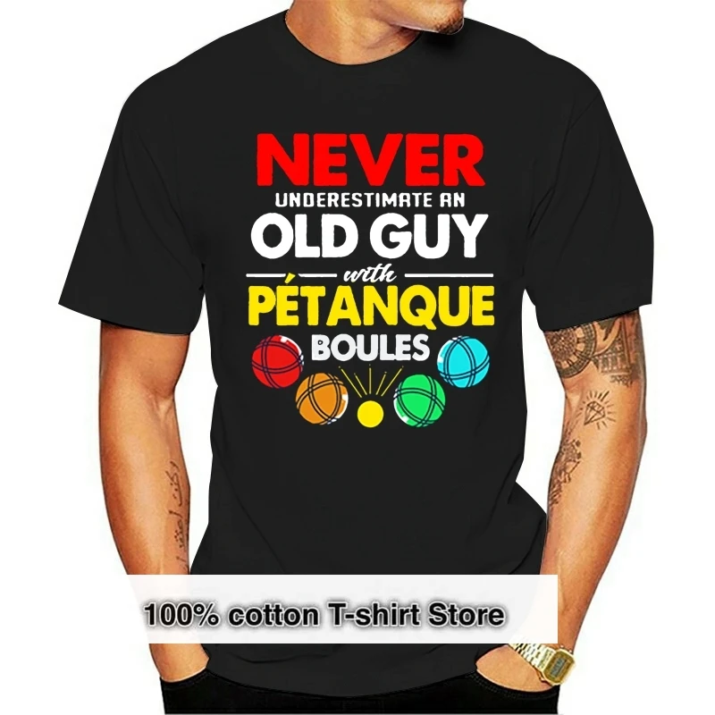 Divertente Classico Petanque Bocce Raffa Boule Bowl Ball Petanque T Shirt Lettera Uomo T Shirt Girocollo Cotone Taglia S-5Xl