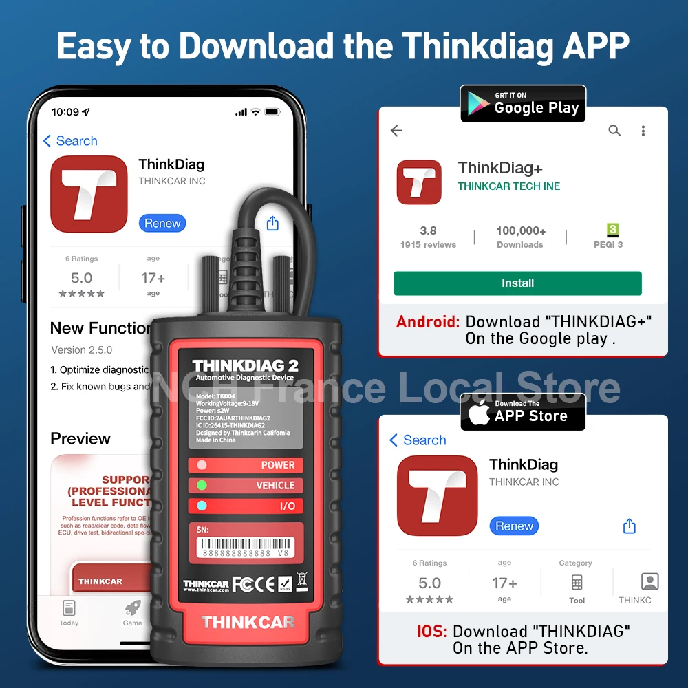 Στιγμιότυπα εφαρμογής Thinkdiag