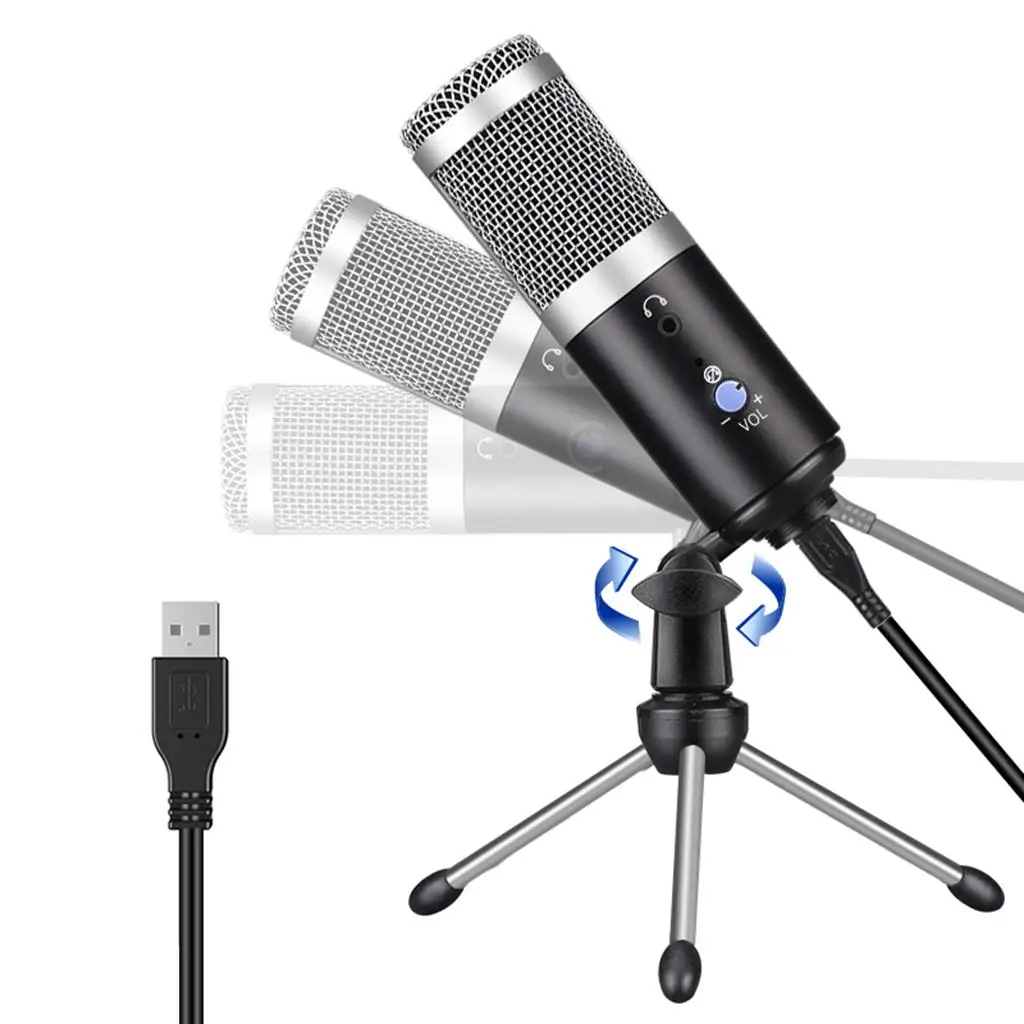 

Конденсаторный USB-микрофон со штативом