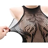 Sexy Tiger Printed Mesh Hollow Bodycon Mini Dress Women Underwear Role Play Fishing Net Dress Girls Nightclub Outfits Lingerie 3