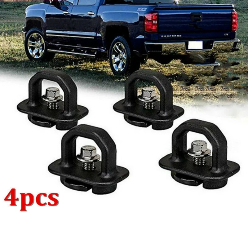 4Pcs Car Tie Down Anchor Truck Bed Tie Downs For GMC Sierra Canyon Chevy Silverado Colorado 2007-2018