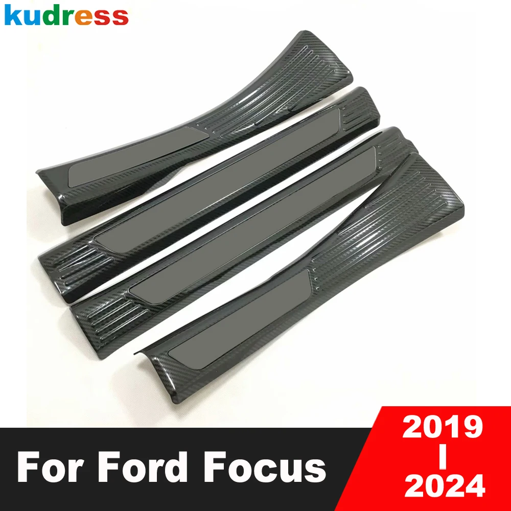 

Стальная Накладка на порог для Ford Focus 2019 2020 2021 2022 2023 2024
