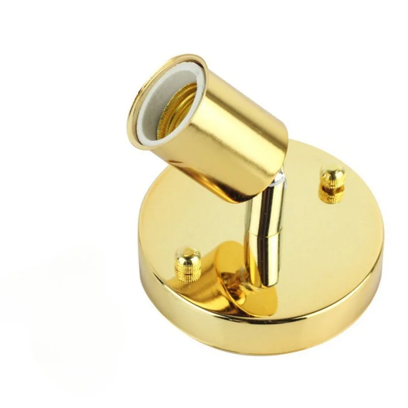 1pcs Black white silver bronze lamp base E27 Light Socket Antique Metal Lamp socket Holder for E27 Edison Incandescent Lamp lamp socket holder
