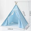 Foldable Indian Tent for Children Play House Kids Cotton Canvas Camping tent Child Gift Little Beach Party Decoration палатка 2