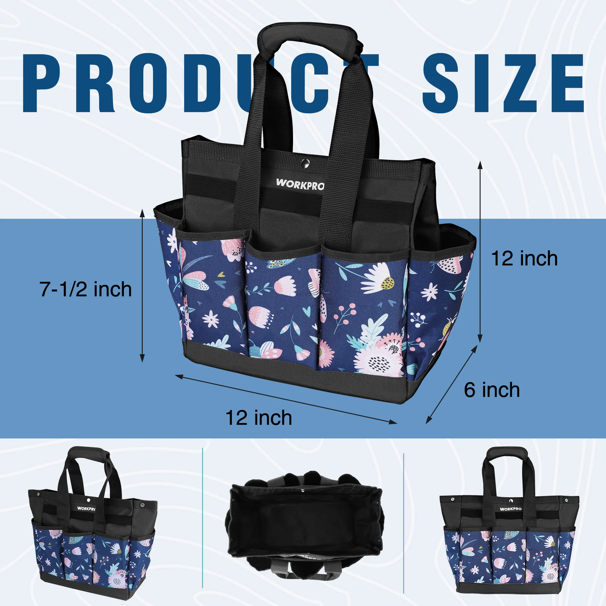 Garden Tool Tote Bag, Heavy Duty 2