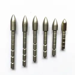 12pcs 70 80 90 100 110 120 Grain Stainless Steel Bullet Point Tip For ID 4.2 mm carbon Arrow Shaft Archery Bow Hunting