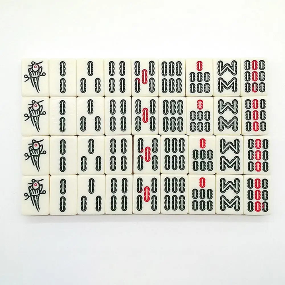 Mini Mahjong Set Portable Mahjong Board Portable Mini Game Set for Travel Home Parties Lightweight Classic for On-the-go