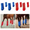 4x Horse Boots Leg Protection Tendon Protector Multifunction Reusable Portable Guard Leg Wraps for Jumping Riding Training 4