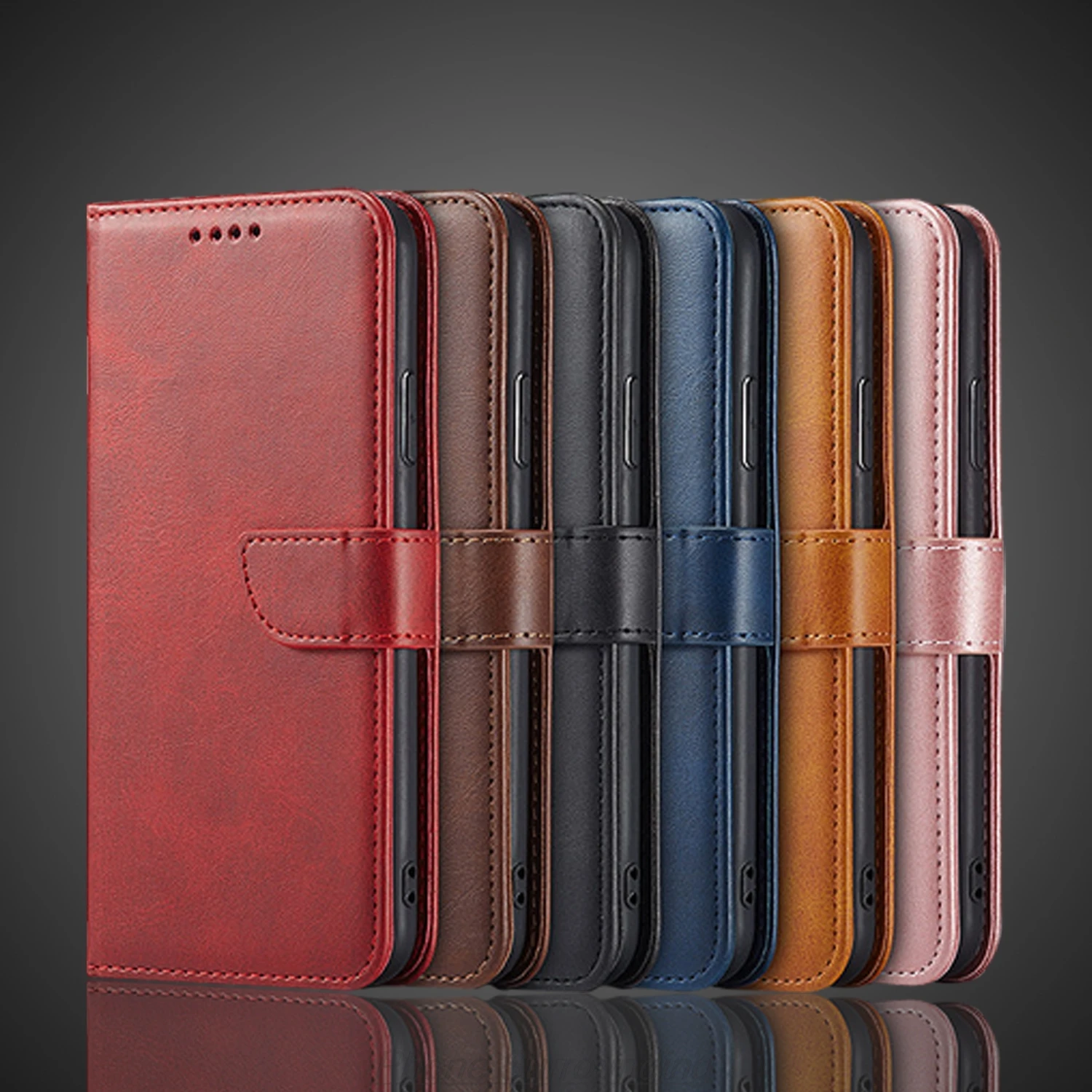 Elegant Wallet Flip Leather Phone Case - Premium Protective Cover and Holster