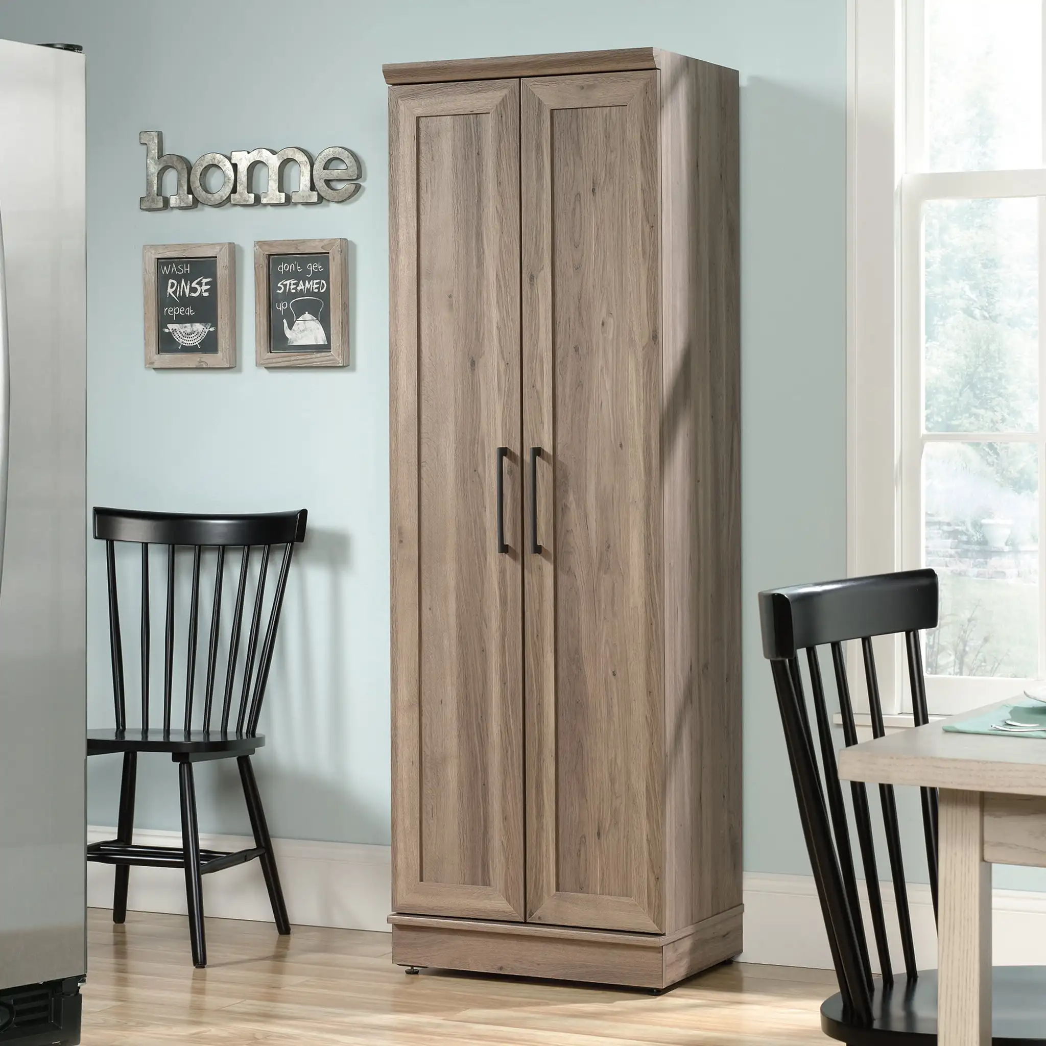 

Storage Cabinet, Salt Oak Finish