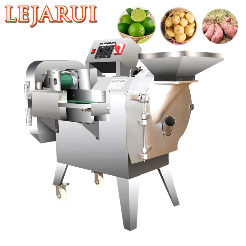 

220V Double Headed Vegetable Cutter Commercial Small Vegetable Fruit Electric Vegetable Cutter Machine