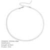 EManco unisexe serpent chaîne collier couleur argent tour de cou en acier inoxydable à chevrons chaîne collier pour femmes bijoux en gros
