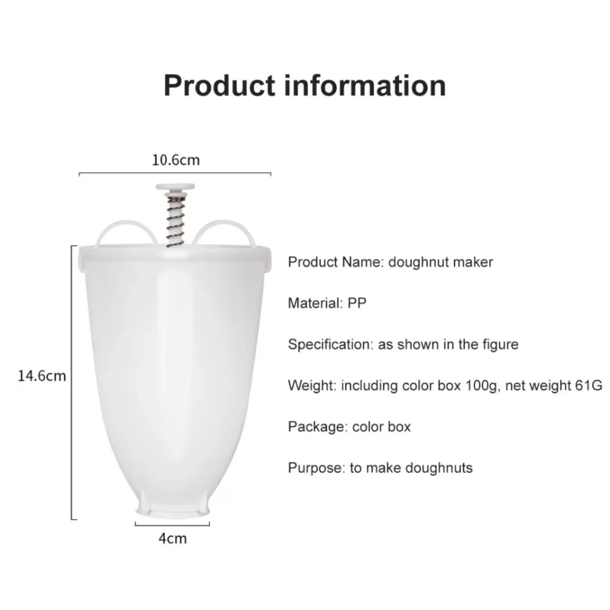 صانعة الدونات المحمولة، قالب دونات سريع، أداة خبز...