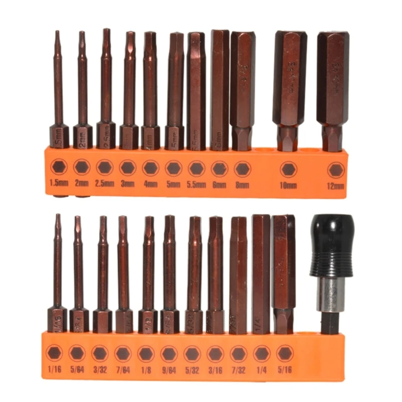

23Pcs Head Allen Wrenches Bit Set Screwdriver Drill Bit Tip