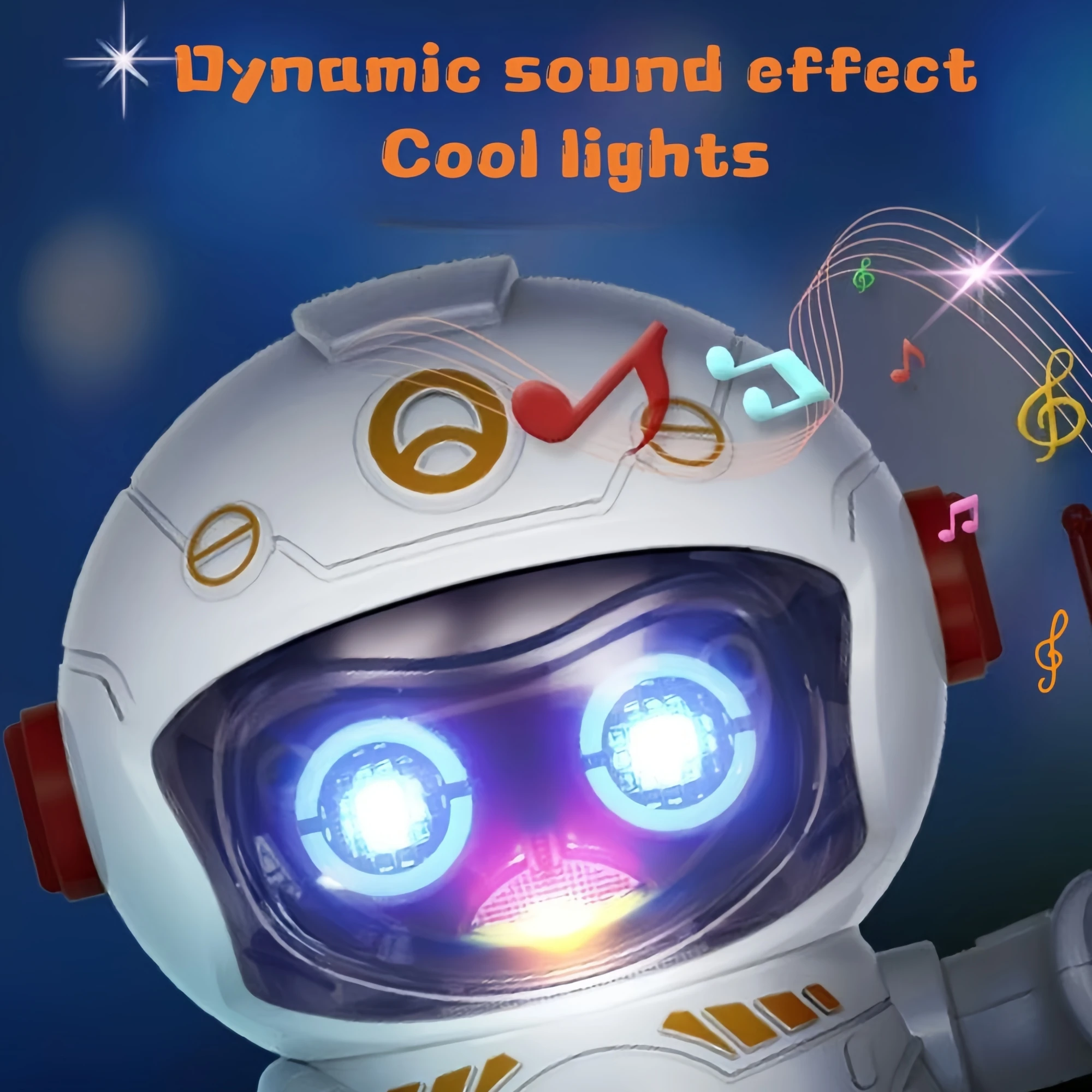 움직이는 몸과 표현력 있는 눈을 가진 인터랙티브 음악 로봇 장난감 - 내구성 있는 배터리로 작동하는 댄싱 머신