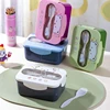 BPA Free Lunch Box - 1200ml Leakproof Food Container for School/Office Microwavable Plastic Bento Box 2