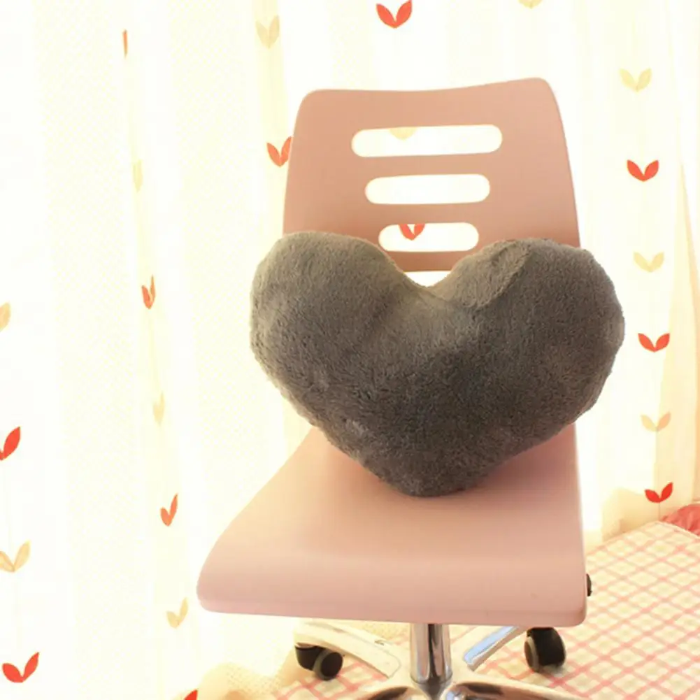 Heart-shaped Pillow Valentine Day Decor Pillow Plush Heart for Cozy Room Decor Fully Stuffed Bedside Cushion Toy Elastic