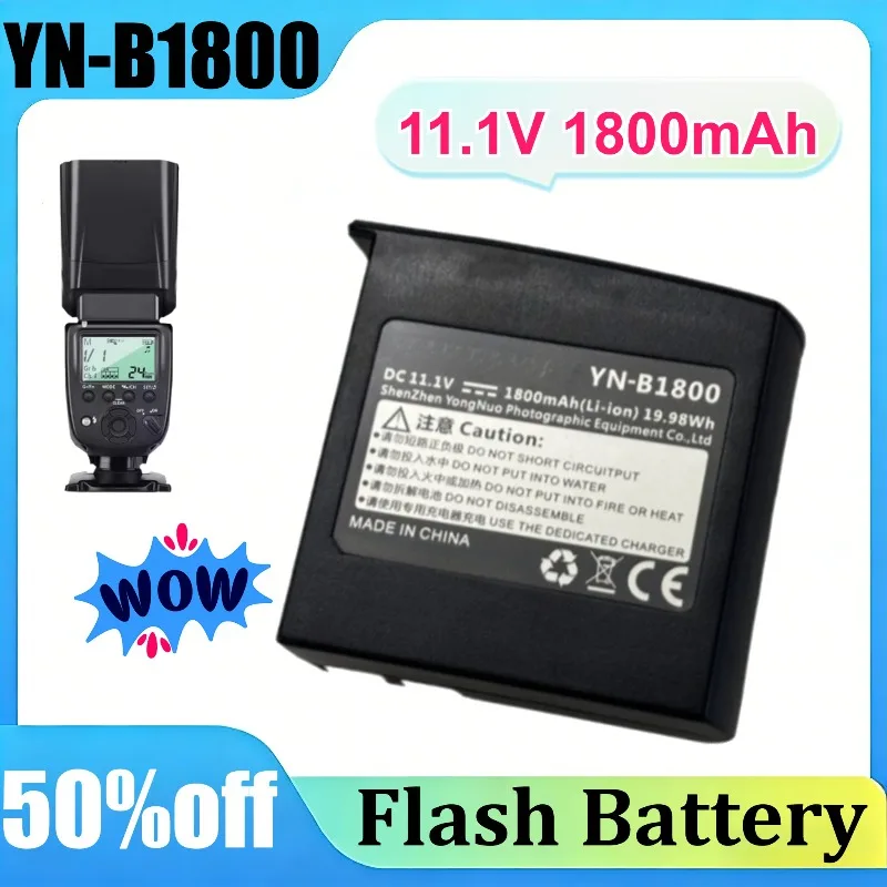 YN-B1800 11.1V 1800mAh Battery for YONGNUO YN860Li Speedlite Flashlight Battery