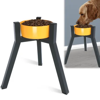 Metal Adjustable Width Raised Dog Bowl Stand for Extra Large Dogs ,Dog food bowl,Elevated Dog Bowls Holder(Bowl Not Included) 1