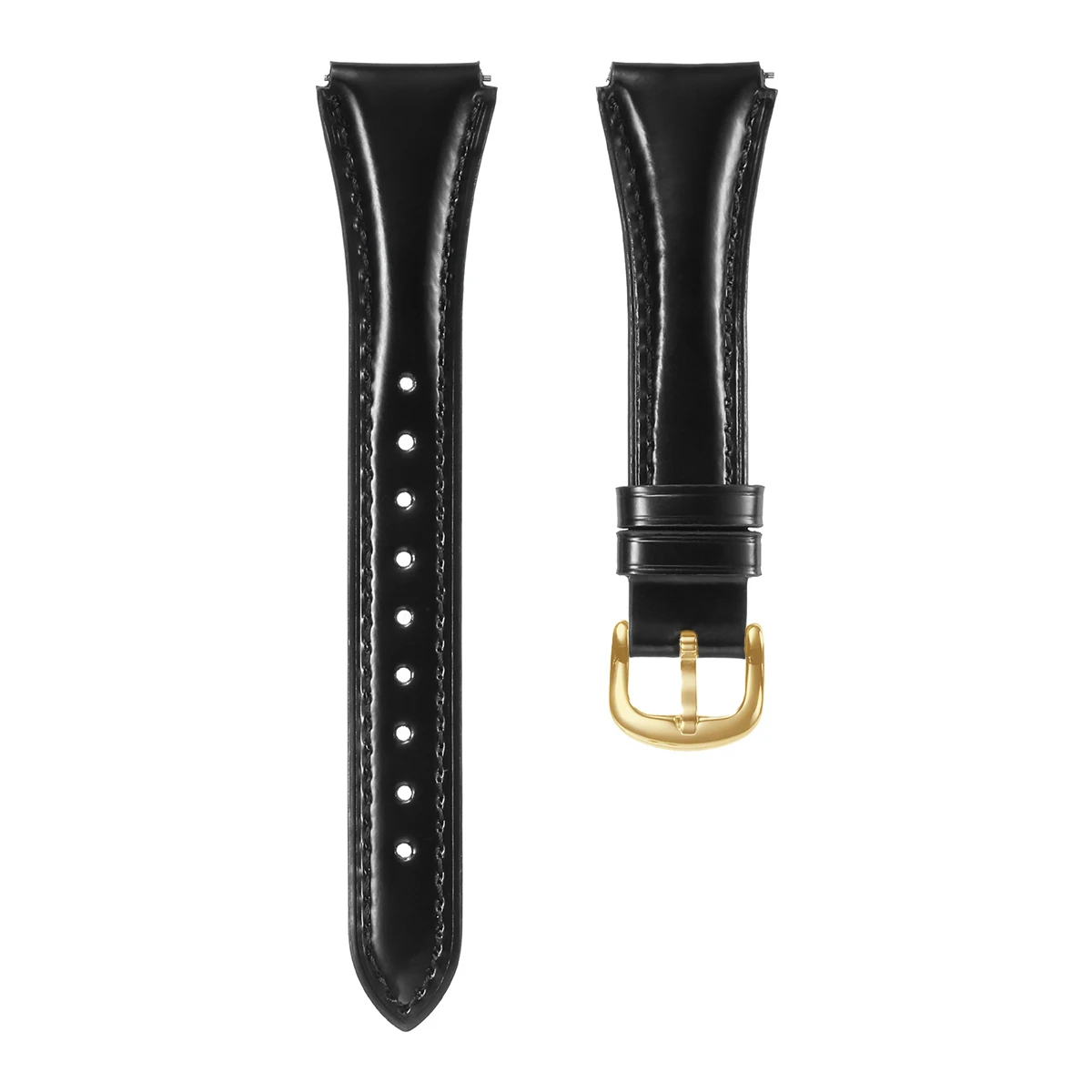 High-End Leather Wristband with Textured Finish, 18/22mm Universal Strap