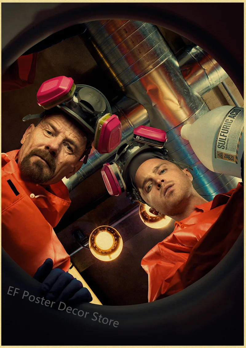 TV Breaking Bad Poster Aesthetic Prints Vintage Home Room Art Wall Decor Picture Walter Retro Painting